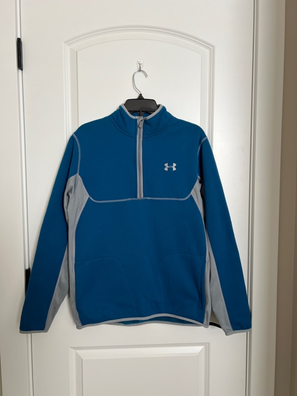 Under Armour Teal and Gray Half-Zip Performance Pullover